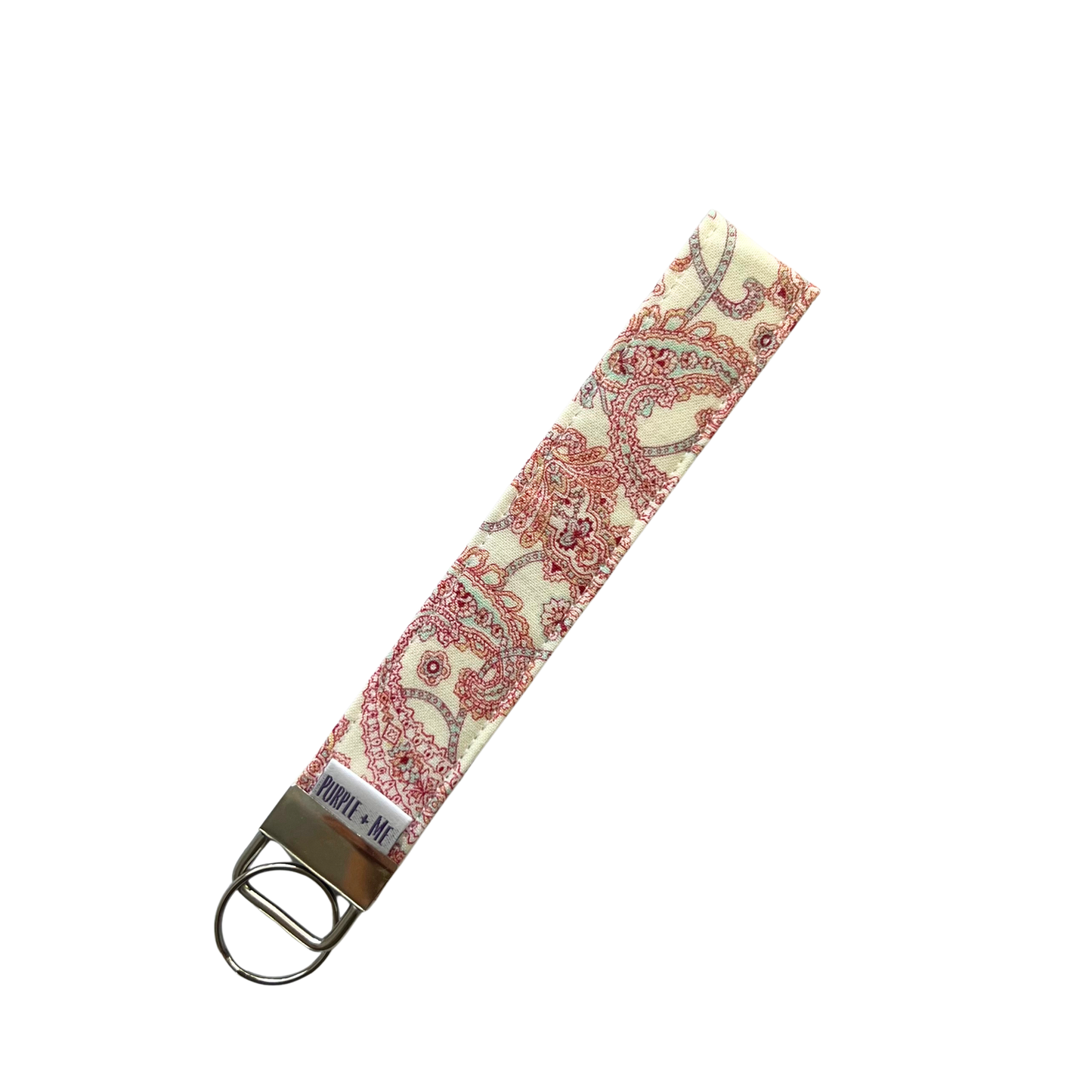 Pink Paisley Key Fob Wristlet