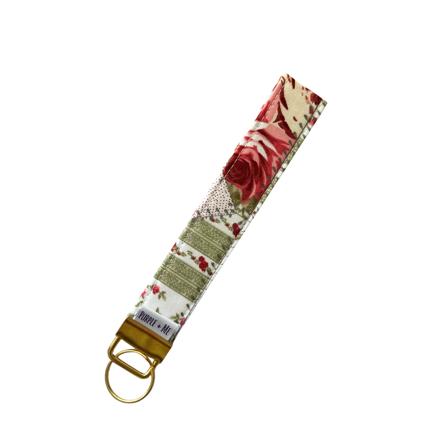 Vintage Rose Key Fob Wristlet