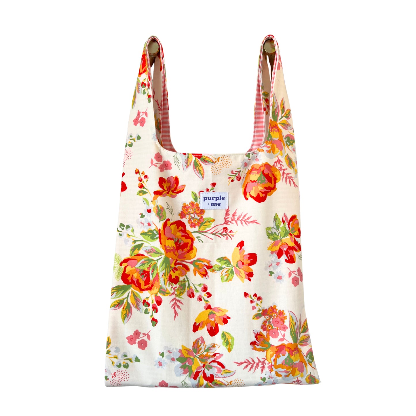 Painted Roses Fabric Bag