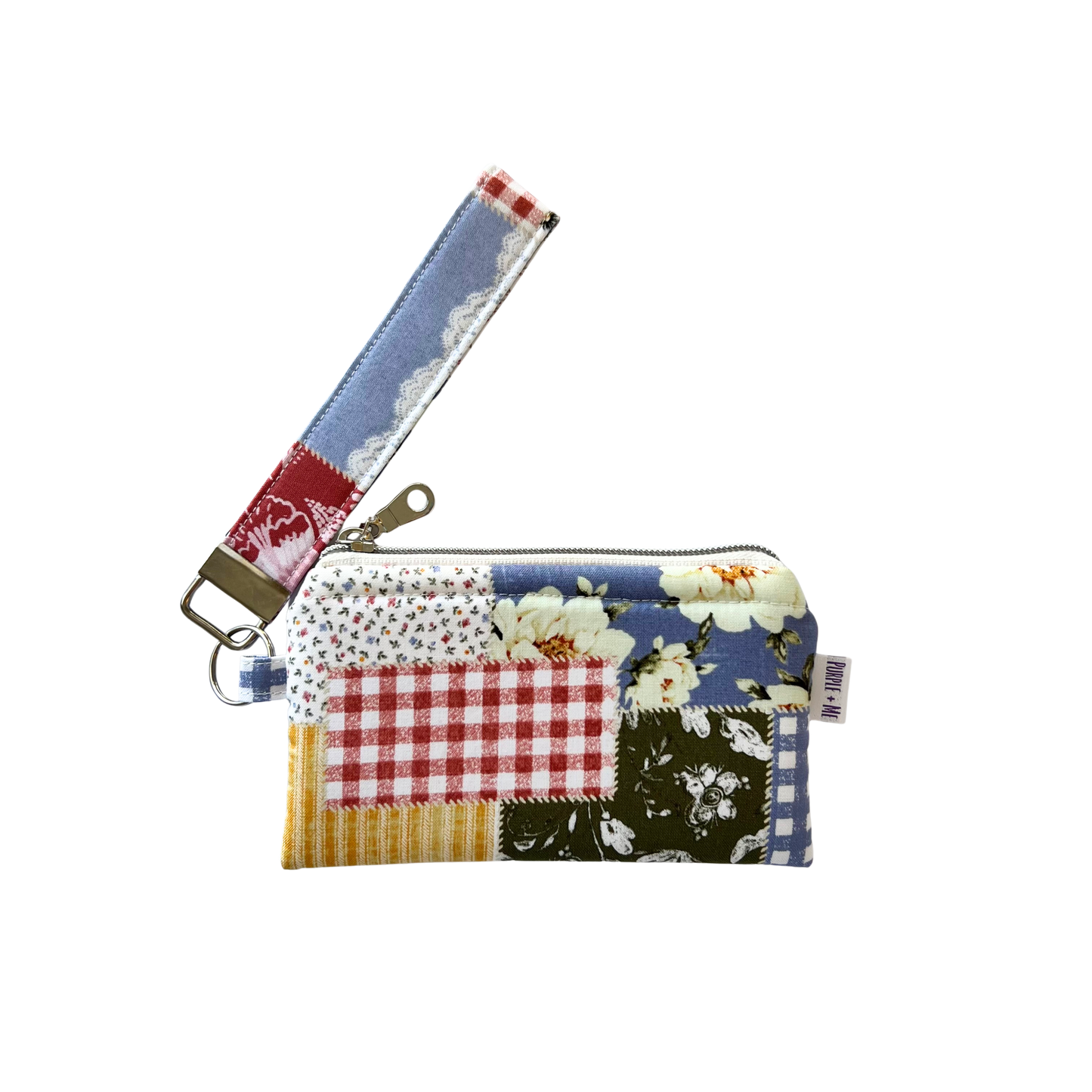 Boho Patchwork Wallet + Key Fob