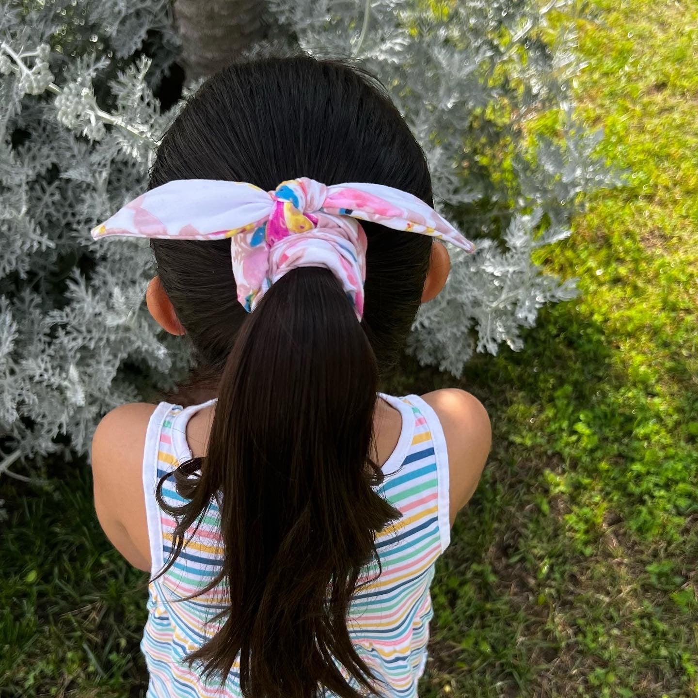 Poppy Bunny Ear Scrunchie