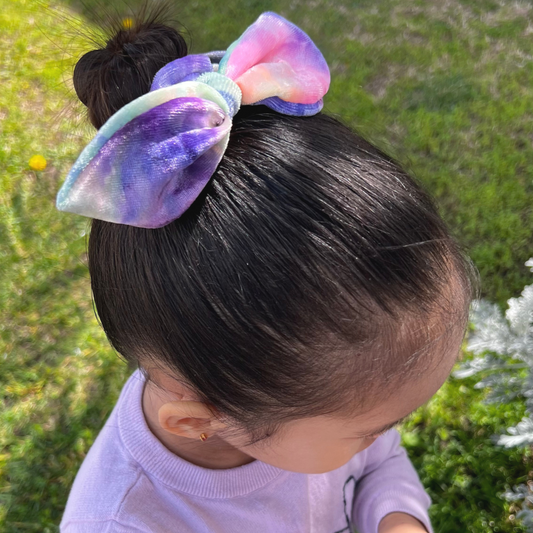 Cotton Candy Bunny Ears Scrunchies