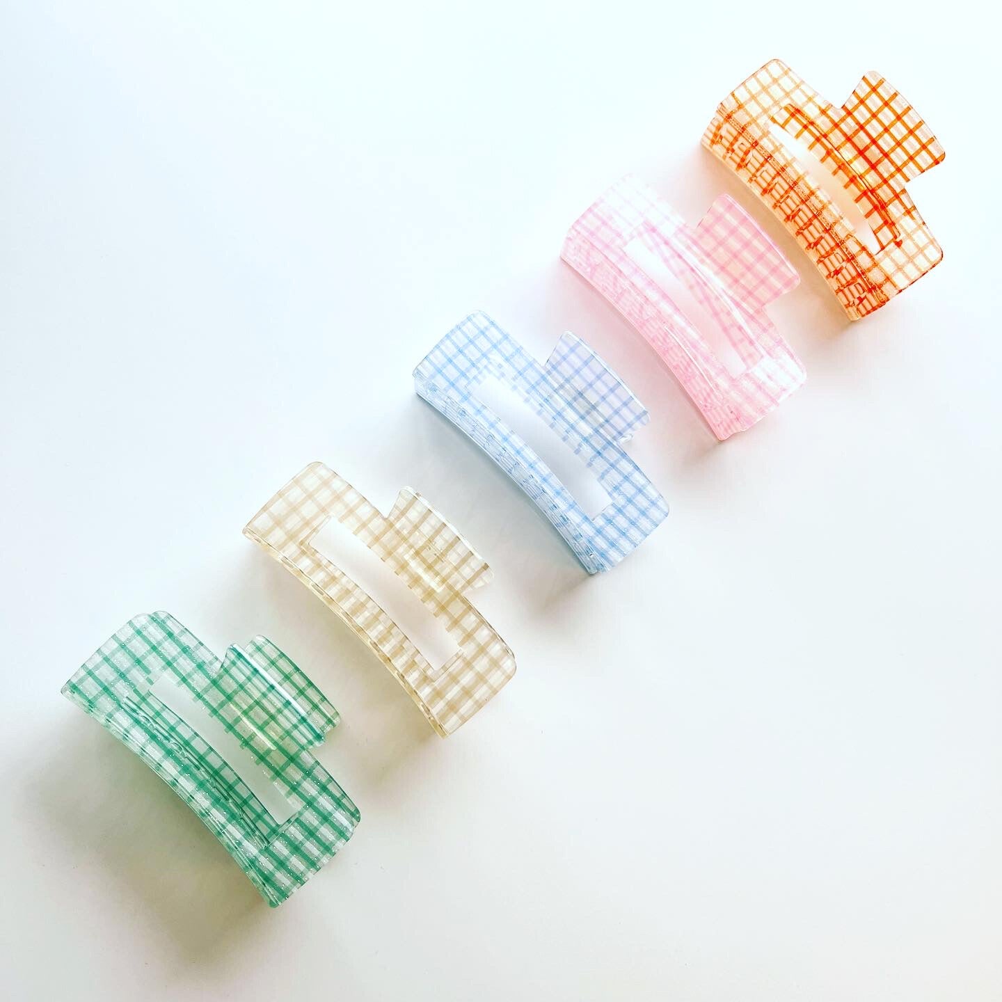Checkered Hair Claws