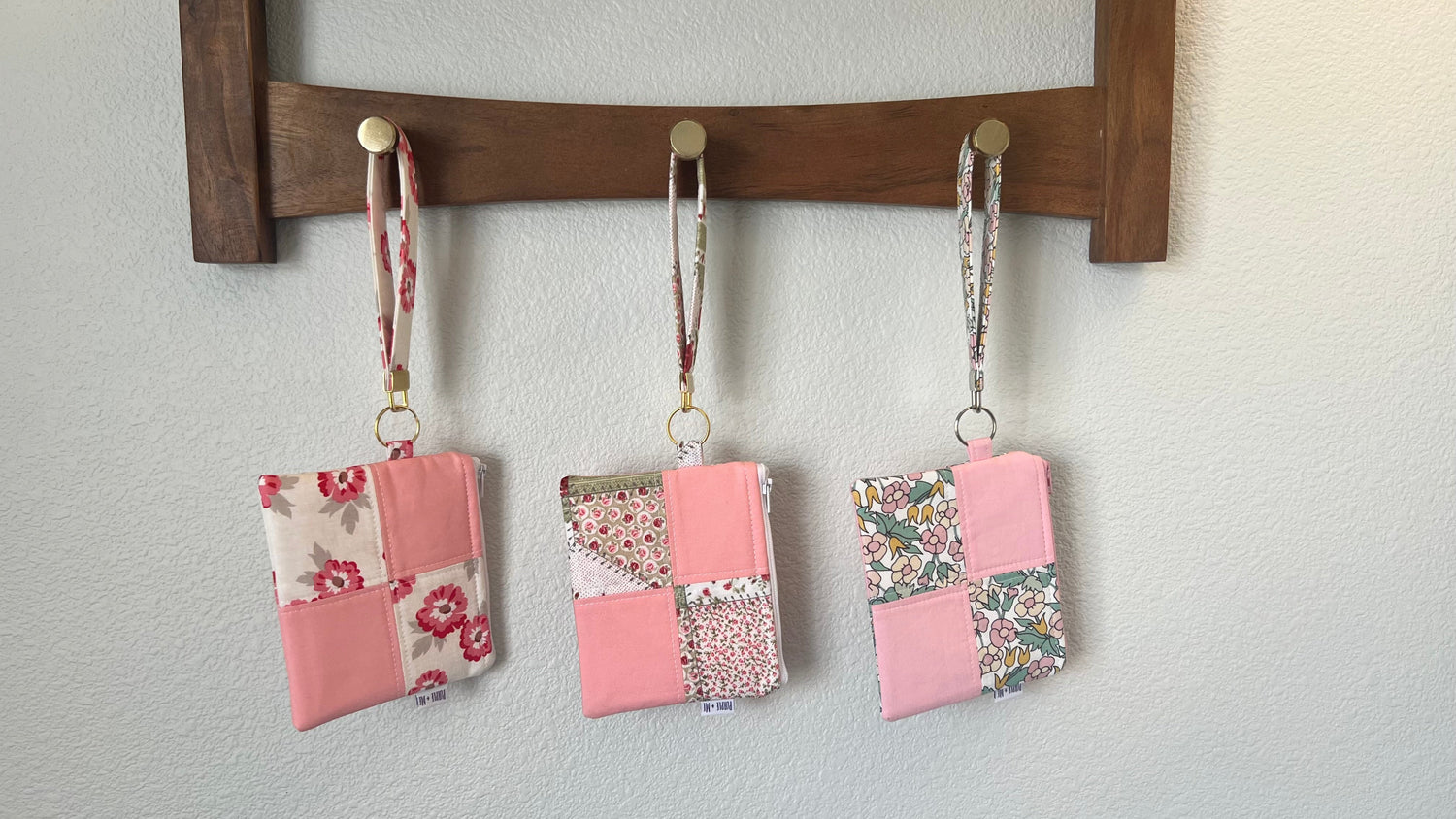 Key Fob Wristlet + Zipper Pouch