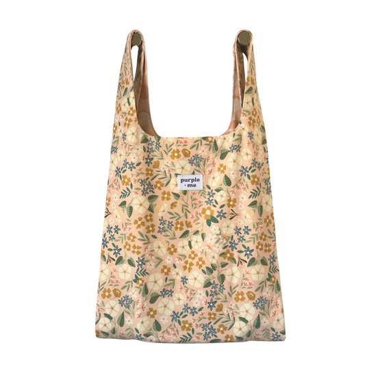 Peachy Floral Fabric Bag