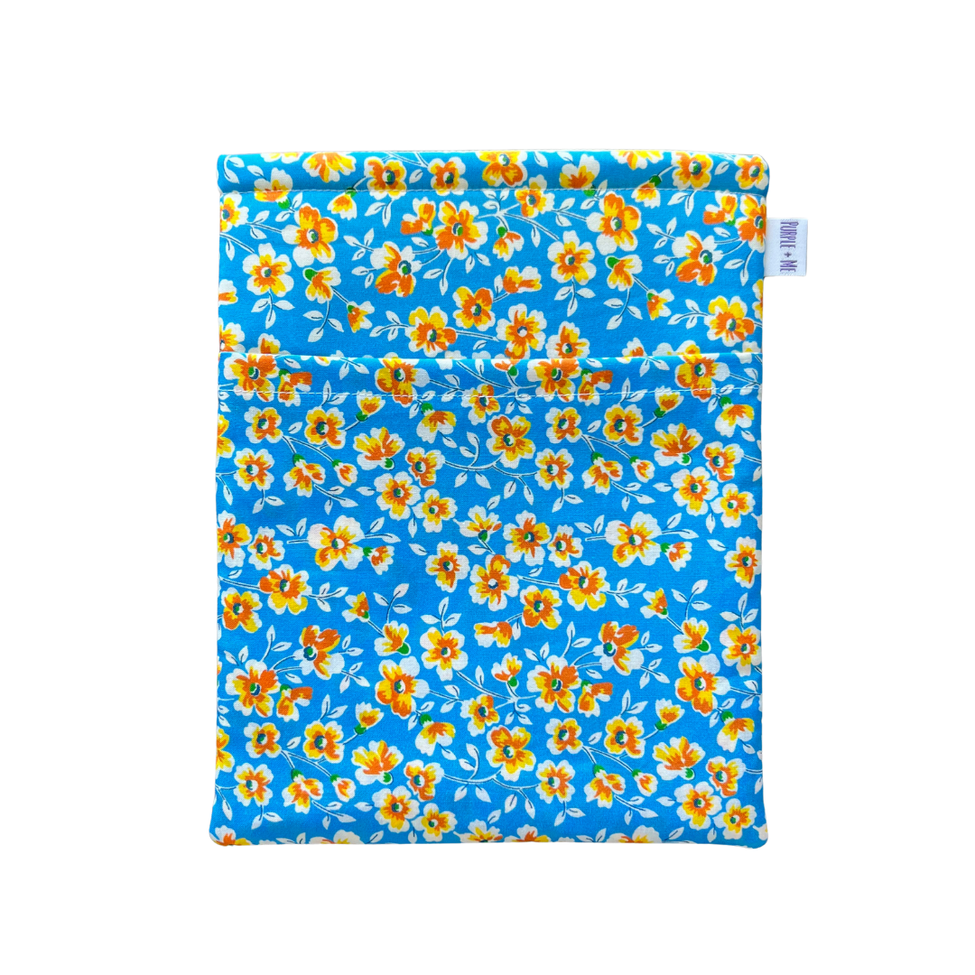 Blue/Yellow Floral Book Sleeves
