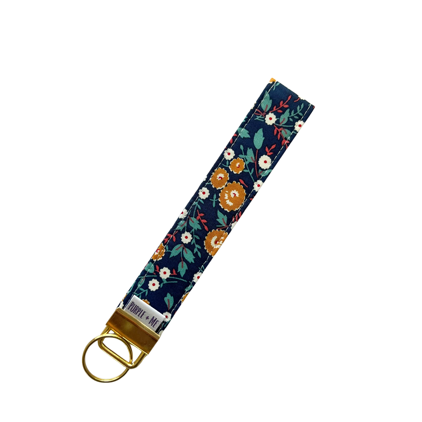 Mustard Bloom Key Fob Wristlet