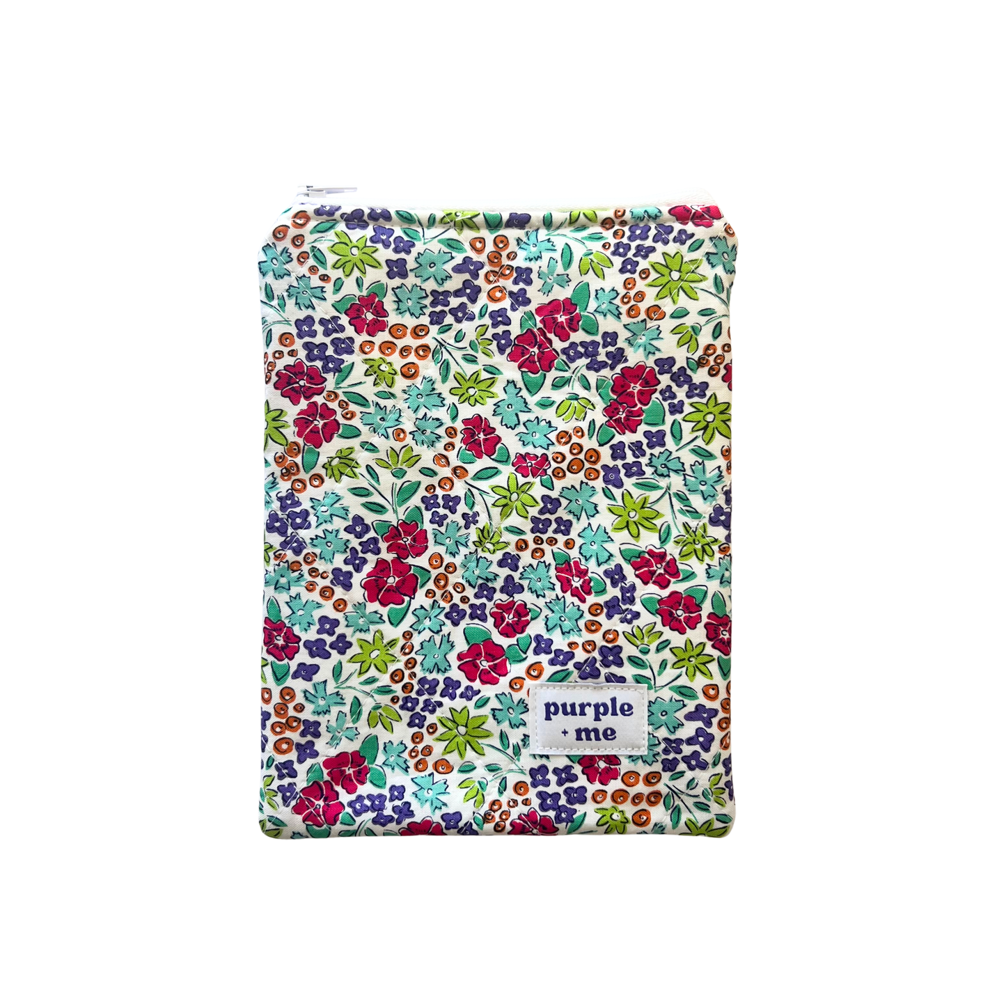 Multi-floral on White Kindle Sleeve