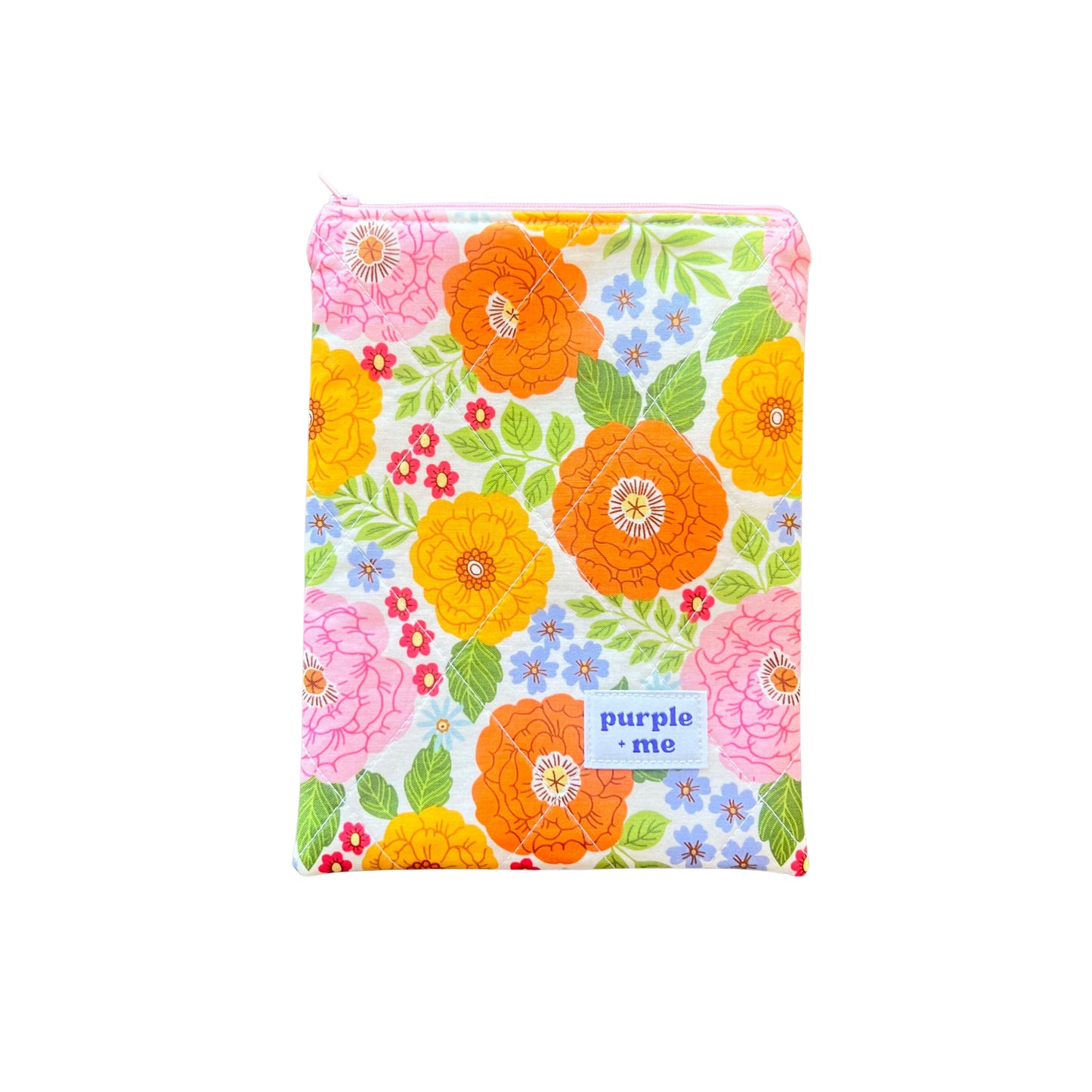 Whimsy Bloom on White Kindle Sleeves