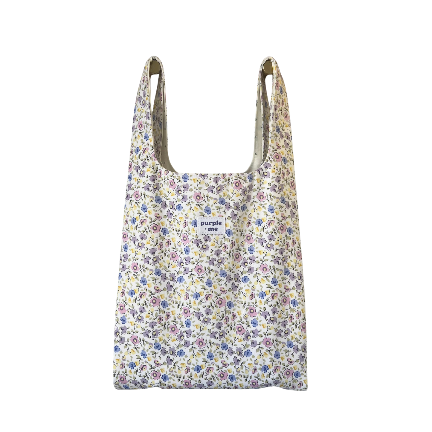 Pink and Lavender Mini Floral Fabric Bag