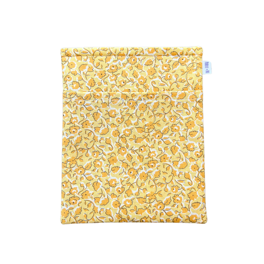 Yellow Floral Book Sleeves