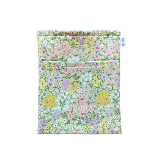 Green Multi-Floral Book Sleeve