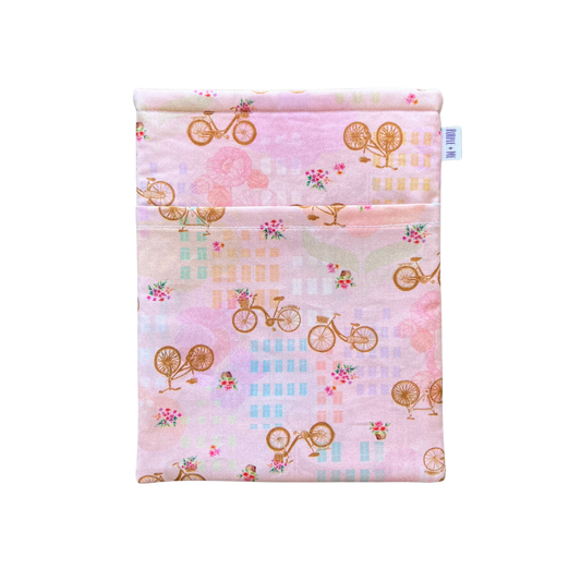 Pink Bicycle Book Sleeves