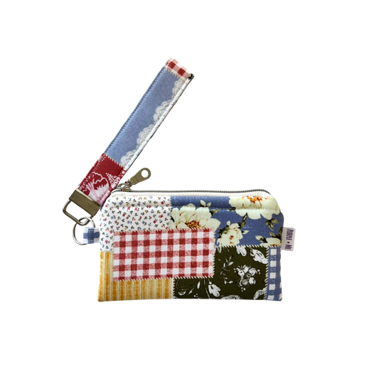 Boho Patchwork Wallet + Key Fob
