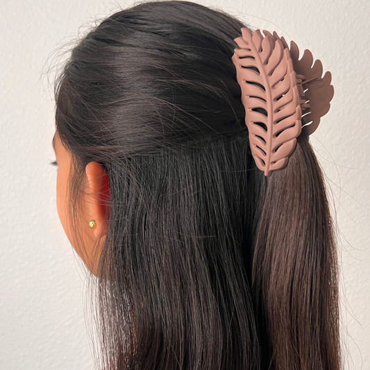 Matte Leaf Hair Claws