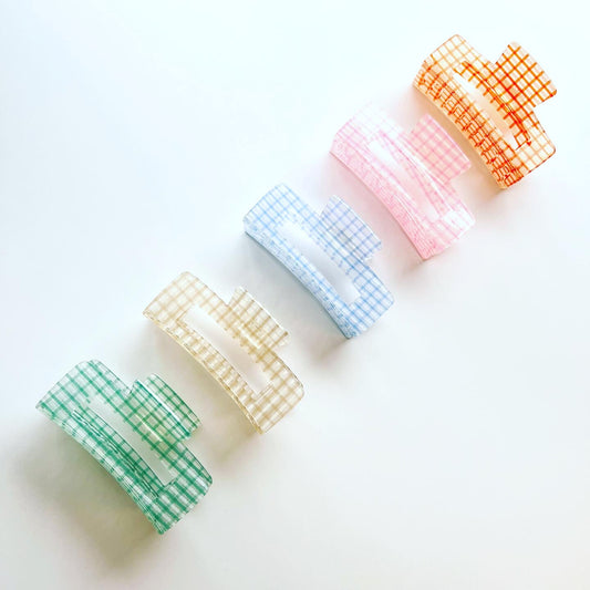 Checkered Hair Claws